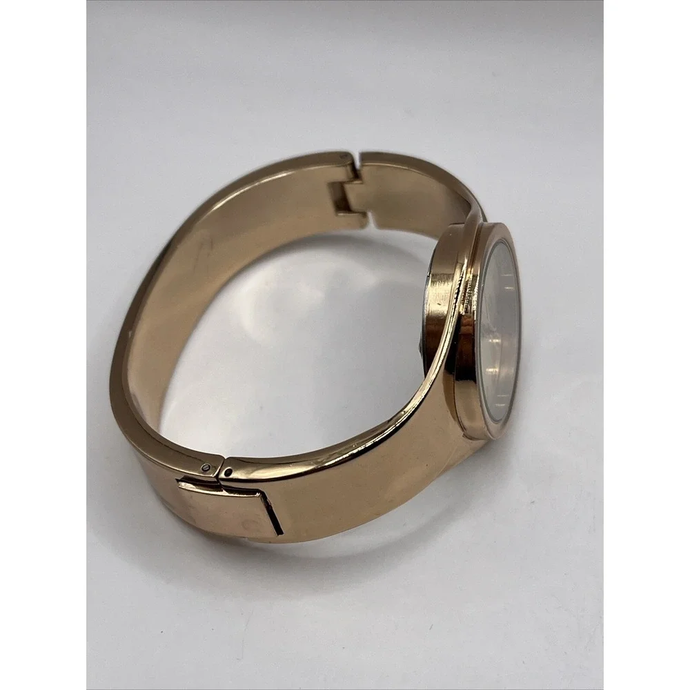 NY&C Women's Quartz Watch Rose Gold Tone Bangle‎ Band- New Battery